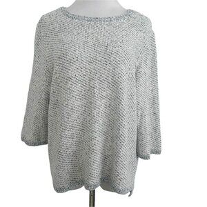Habitat Size Large  Top Blouse Knit Shirt Boho Lagenlook Cotton
